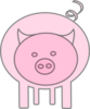 Simple Pig Art Clip Art